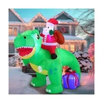 Joiedomi 6 Ft Christmas Inflatable Dinosaur With Build-in Leds, Blow Up Dinos.... Fixed Price $41.29.