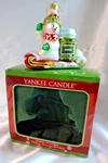 Yankee Candle Holiday Ornament Tiny Snowbrite 4" Tall Exclusive 2004 Blown Glass. Fixed Price $12.45.