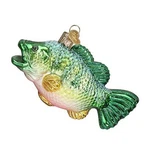 Old World Christmas 2.50IN Large Mouth Bass, Glass, Angler Game Fish 12097. Fixed Price $25.99.