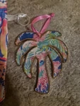 Lilly Pulitzer Fan Club Photodome Ornament Christmas Holiday Palm Tree Gwp. Fixed Price $30.00.