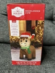 Holiday Time Highlander Cow 3.5 Ft Airblown Yard Inflatable Christmas Lights Up. Fixed Price $28.00.