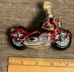 Old World Christmas Red Cruiser Bike Holiday Ornament Glass 3.75 Inches. Fixed Price $14.99.