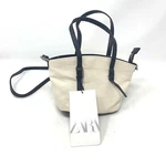 Zara White Sand Shoulder Strap City Canvas Sling Microbag Tiny Size T15. Fixed Price $15.39.