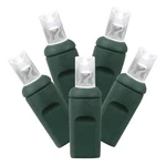 Vickerman 25' Wide Angle Led Green Wire Christmas Light Set In Pure White. Fixed Price $32.05.