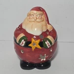Nearly Vintage Christmas Candle Tea Light Holder Santa Claus Ceramic Holiday '02. Fixed Price $14.99.
