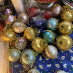 16 Vtg Inge German Hand Blown Glass Ball Christmas Ornament Collectors Club. Fixed Price $75.00.