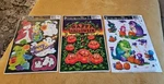 Vintage Halloween Window Clings Lot (3) Paper Magic Co. 12"X 17" Nos *read* 2001. Fixed Price $17.99.
