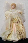 10" Tall Fiber Optic Color Changing Majestic Angel Tree Topper. Fixed Price $20.00.