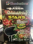 Ez Illuminations Laser Shimmering Stars. Fixed Price $12.99.