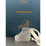 Waterford Crystal Baby's 1ST Boot Christmas Shoe Ornament / Decoration. Fixed Price $59.20.
