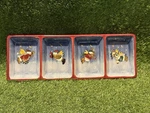 Sakura Debbie Mumm Christmas Divided Serving Tray Snowman Angel Village. Fixed Price $30.00.