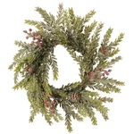 Raz Import 15" Christmas Frosted Berry Candle Ring Small Wreath Pinecone. Fixed Price $14.99.