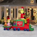 Grinch And The Whos Who-ville Train 9FT Wide Christmas Inflatable Gemmy. Fixed Price $139.00.