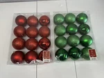 Northlight Red & Green Shatterproof 3.5 Christmas Ball Ornaments 24 Total. Fixed Price $23.96.
