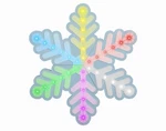 Gemmy Orchestra Of Lights 36.22 Inch Color-changing Freestanding Snowflake Led. Fixed Price $74.44.
