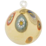 Glassofvenice Murano Medium Millefiori Christmas Ornament - White Gold. Fixed Price $79.95.