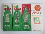 4 Boxes Icicles Vintage Brite Star + National Tinsel Christmas Tree 18" Silver. Fixed Price $12.99.