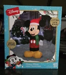 Disney 3.5 Ft Christmas Mickey Mouse W/candy Cane Airblown Yard Inflatable Nib. Fixed Price $60.00.