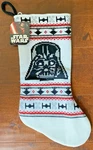 New Disney Star Wars Darth Vader Christmas Stocking Black Red White 757016-101. Fixed Price $17.00.