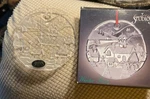 Vintage 90'S Christmas Sun Catcher Crystal Clear Studios Winter Scene 6 Plaque. Fixed Price $18.00.