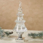 Lighted Swirling Glitter Christmas Tree Tabletop Accent Silver. Fixed Price $65.99.