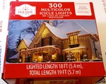 Holiday Time 300 Multicolor Icicle String Lights Christmas White Wire. Fixed Price $20.85.