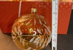 Starglass Poland Christmas Ornaments Set 4 Gold Handcrafted Large Boxed. Fixed Price $17.99.