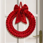 Barydat Christmas Velvet 14" Wreaths For Front Inches, Burgundy. Fixed Price $34.52.
