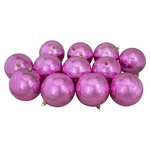 Northlight 12CT Shiny Pink Magenta Shatterproof Christmas Ball Ornaments 4". Fixed Price $31.49.