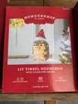 Target Wondershop Hedgehog Lit Tinsel Led Lights 23" Tall Indoor Outdoor. Fixed Price $35.00.
