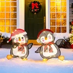 Genimo 2-PIECE 2D Outdoor Christmas Decorations, 50 Lights Penguin, Pre-. Fixed Price $42.99.