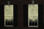 Kringle Express Set Of 2 Led 8 Strand Window Snowfall Light Cool White. Fixed Price $36.19.