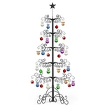 Wrought Iron Christmas Tree Metal Ornament Display Stand Holder Hanger. Fixed Price $89.99.