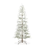 Open Box 6FT Pre-lit Sparse Pine Flocked Artificial Holiday Christmas Tree. Fixed Price $71.99.