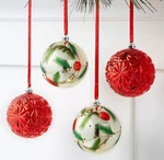 Holiday Lane Shatterproof Christmas Balls Ornaments Set 4. Fixed Price $19.99.