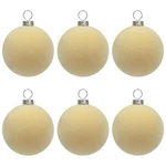 Ki Store Beige Velvet Christmas Balls Ornaments 6PCS 2.36IN Party Decor. Fixed Price $11.76.