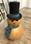 1990 Vtg Meadowbrooke Gourd Snowman Scarf /hat Christmas Decor. Fixed Price $26.00.
