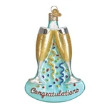 Old World Christmas Ornaments: Champagne Toast Glass Blown (32217). Fixed Price $21.87.