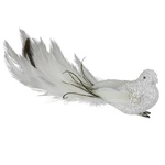 Northlight 8IN White Glittered Clip On Bird Christmas Ornament. Fixed Price $9.99.
