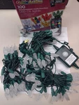 Sylvania 100 Color Led String Lights C6 Multi-function Set. 33 Ft.. Fixed Price $29.99.