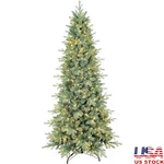 Slim Pencil Christmas Tree W/ 300 Led Lights Space-saving Holiday Decor New. Fixed Price $123.69.