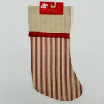 Seasonal Goods Christmas House Fabric 16 Stocking. Fixed Price $10.57.