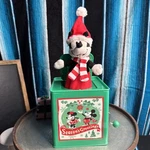 Gemmy Disney Mickey Mouse Santa Christmas Jack-in-the-box Deck Halls. Fixed Price $25.99.