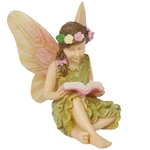 Fairy Girl Reading Miniature Figurine Garden Accessory Dollhouse Decor Ornament. Fixed Price $17.09.