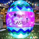 Vikimora 6FT Easter Egg Inflatable Outdoor Yard Decoration Built-in Led Lights. Fixed Price $91.85.