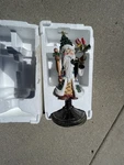 Traditions Porcelain Whimsical Santa Centerpiece 13" Tall Handpainted. Fixed Price $15.00.