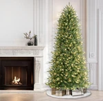 7.5 Ft Puleo International Pre-lit Fraser Fir Slim Christmas Tree. Fixed Price $104.99.