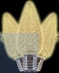 Holiday Light Depot 25 Pack C7 Led Christmas Bulbs Warm White E12 Base. Fixed Price $16.11.