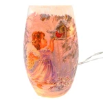 Stony Creek Decorative Lighted Glass Christmas Angel Cardinal 5" Vase DGA1204. Fixed Price $34.42.