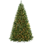 Open Box 7.5 Ft Pre-lit Artificial Christmas Tree With White Lights Stand. Fixed Price $64.99.